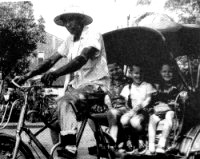 Dr. Noordhoffs family took a tricycle for the first time.