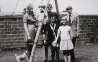 Dr. Noordhoffs whole family in Taipei. (1971)