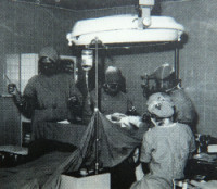 Basic surgery room at that time.