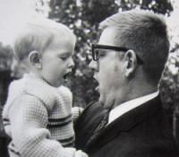 Dr. Noordhoff and his youngest son Dirck. (1968)